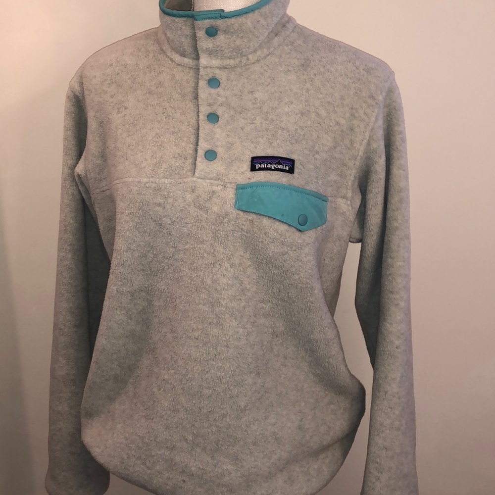 Patagonia Women’s Snap Pullover// Sz M 🍬 super warm - 90s vibes